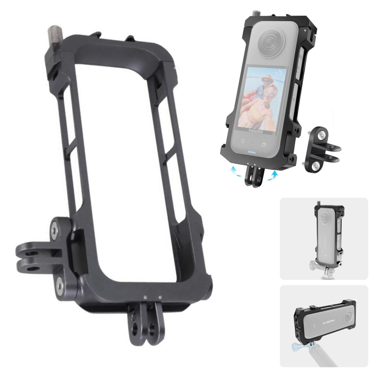 Gaiola Cage Mamen Insta-x3 Frame Protetor Para Insta360 X3