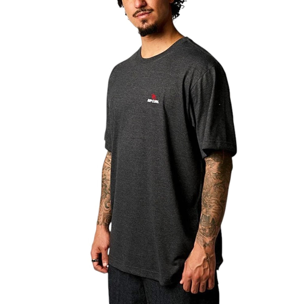 Camiseta Rip Curl Corporate Black Marley
