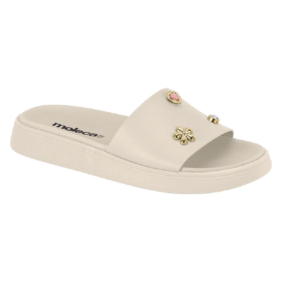 Sandalia Moleca Slide Ref 5469.155.9569 Branco Off 035