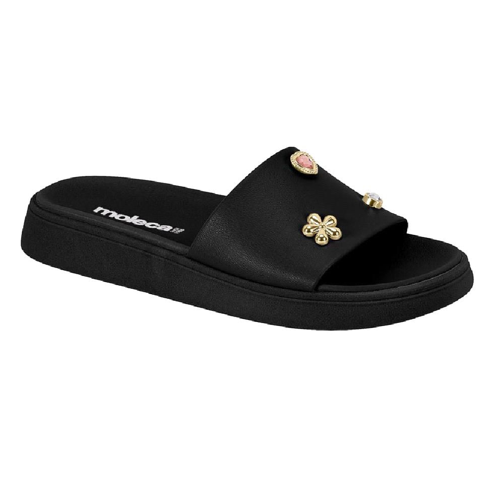 Sandalia Moleca Slide Ref 5469.155.9569 Preto 034
