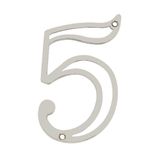 Número Residencial Em Zamak Niquelado 5 - 95738 - Silvana