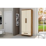 Armario Multiuso 2 Portas Ipe Cedro C- Off White - Movelaria Decor