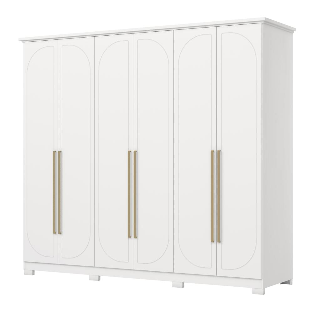 Guarda Roupas Casal 6 Portas 6 Gavetas Americano Tulipa