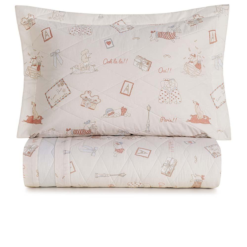 Colcha Solteiro 200 Fios Jolie - Karsten Estampada