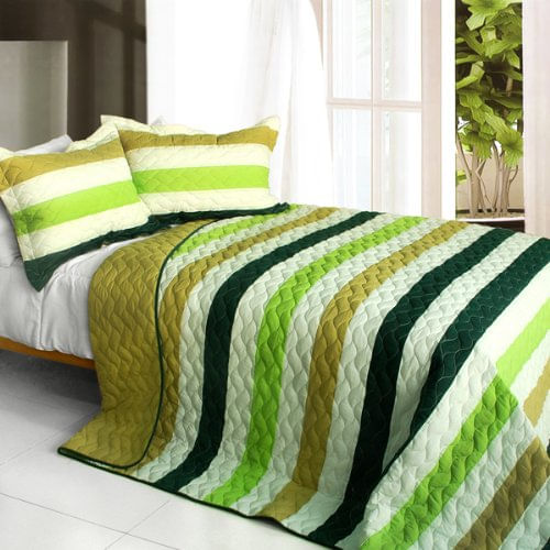 Juego De Edredón Patchwork Blancho Bedding Ciudad De Cristal Full/queen