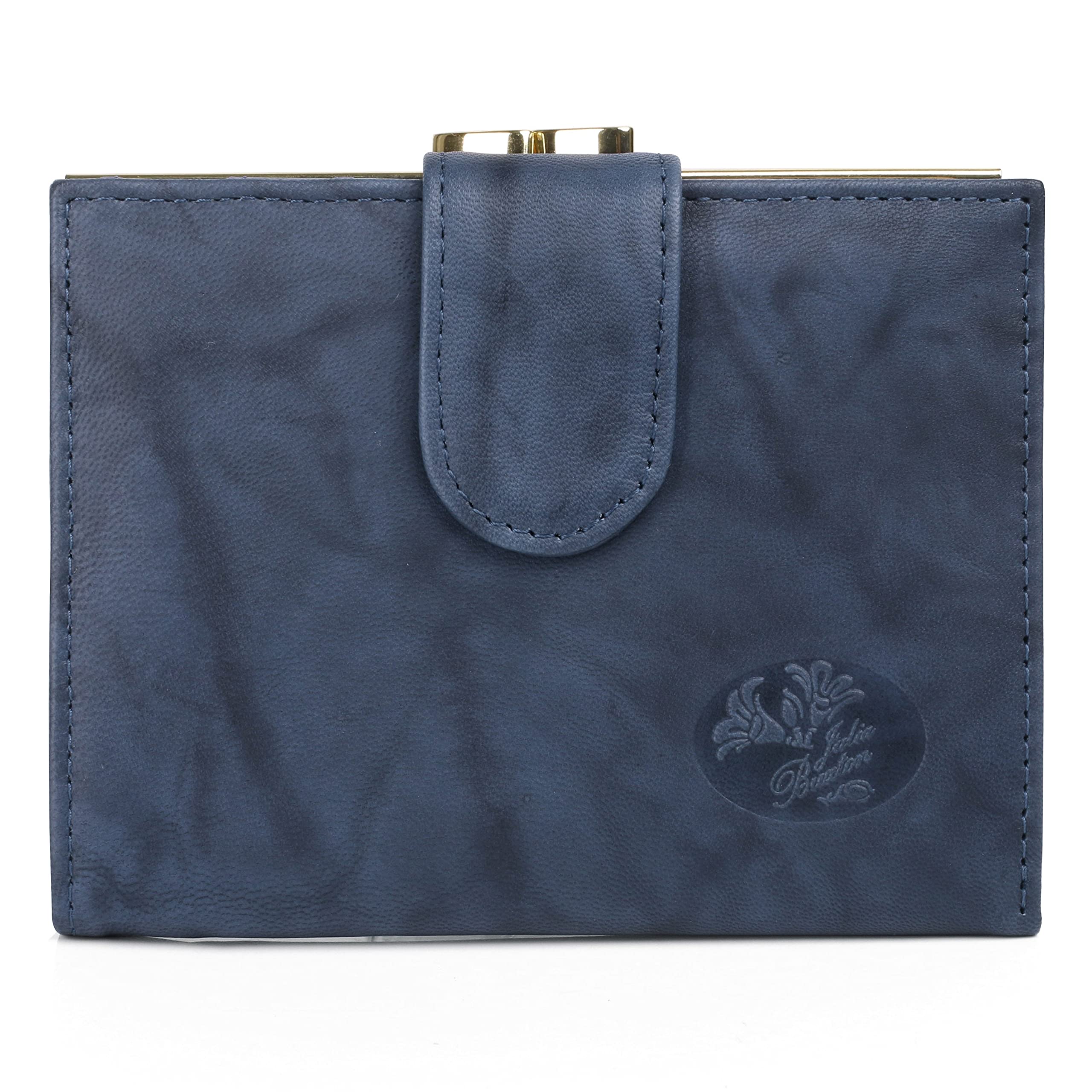 Cartera Julia Buxton Heiress Double Cardex Azul Marino 13x11x4 Cm