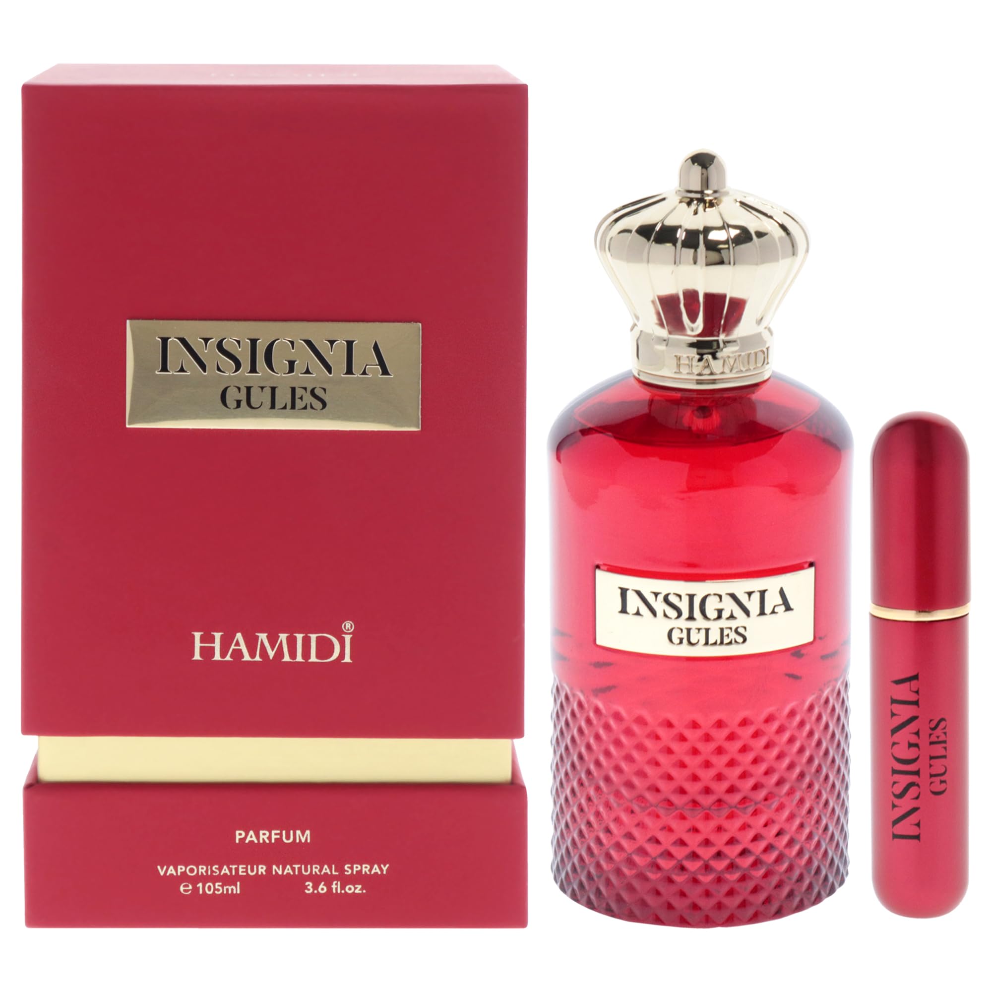Perfume Hamidi Insignia Gules Para Mulheres 100ml Em Spray De Perfume
