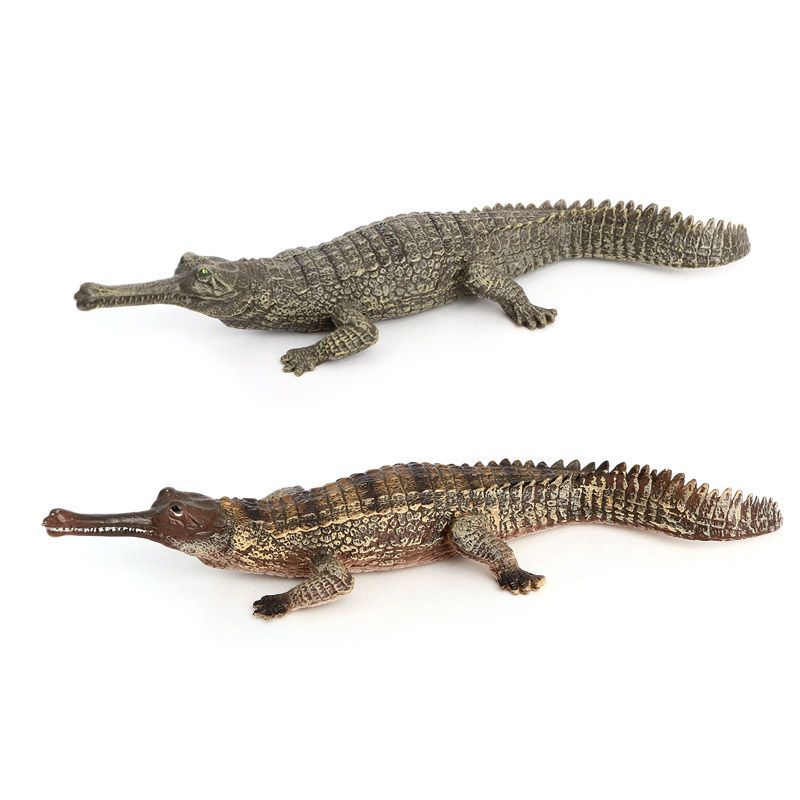 Conjunto De Figuras: Brinquedo Infantil Realista De Jacaré E Crocodilo Em Pvc