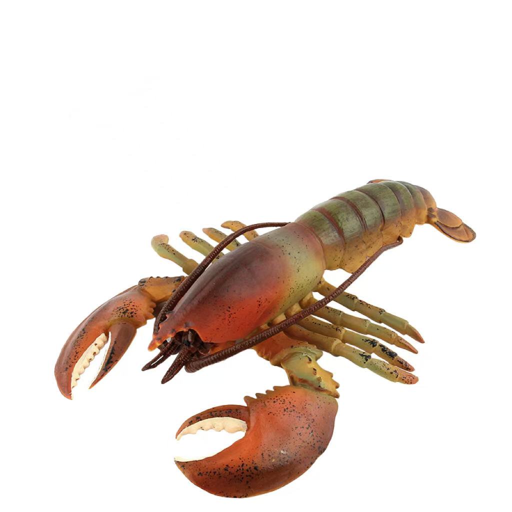 Figure Toy Realistic Lobster Boston Modelo Pvc De 23 Cm Para Crianças