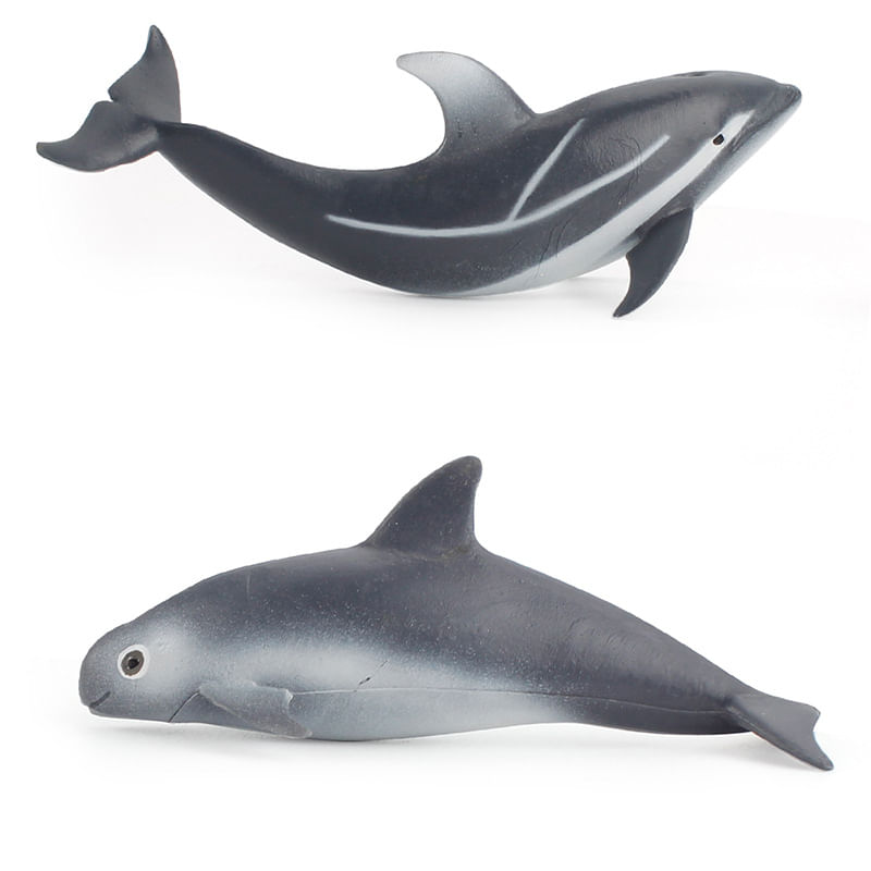 Conjunto De Bonecos Dolphin Bottlenose And Spinner Pvc Kids Toy X2