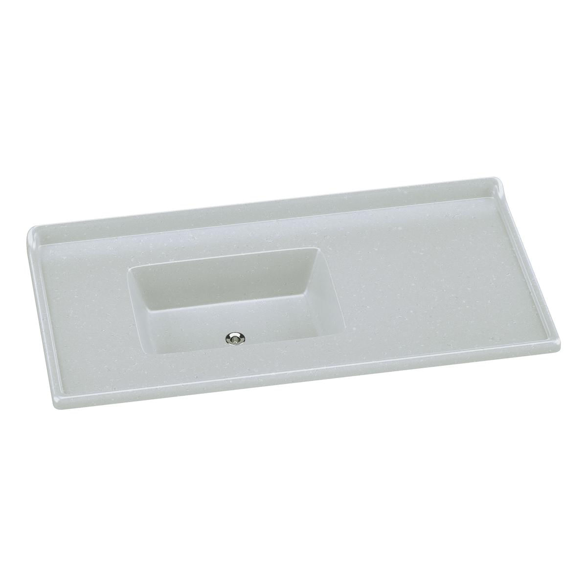 Pia De Cozinha Mármore Sintético 100x53cm Multimóveis Cr20478 Off White