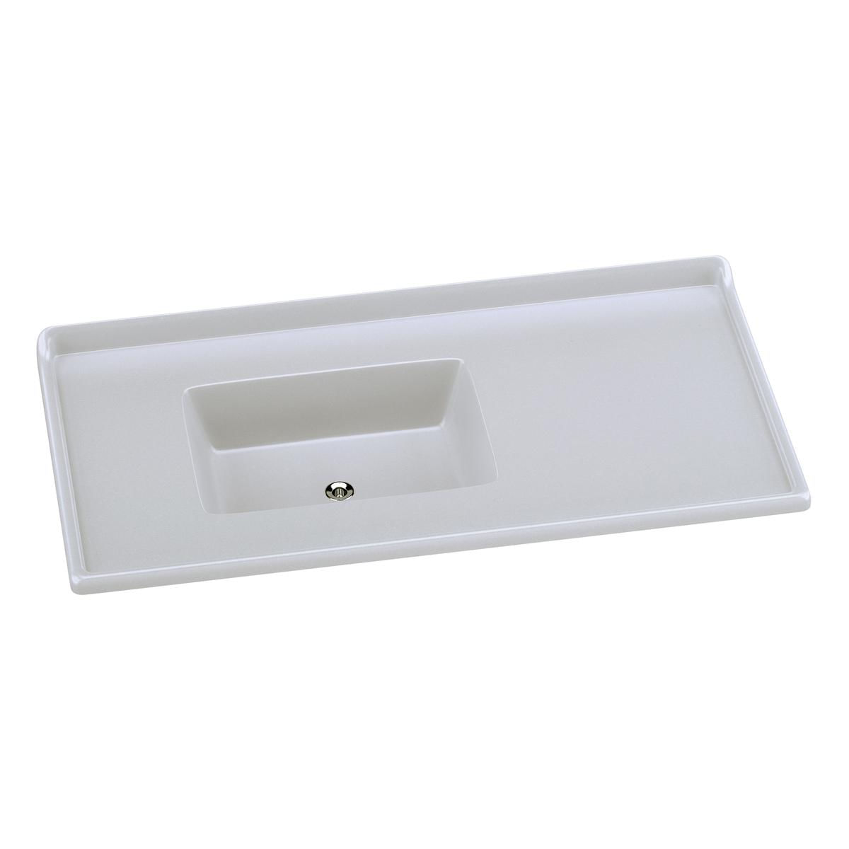 Pia De Cozinha Mármore Sintético 100x53cm Multimóveis Cr20478 Gelo