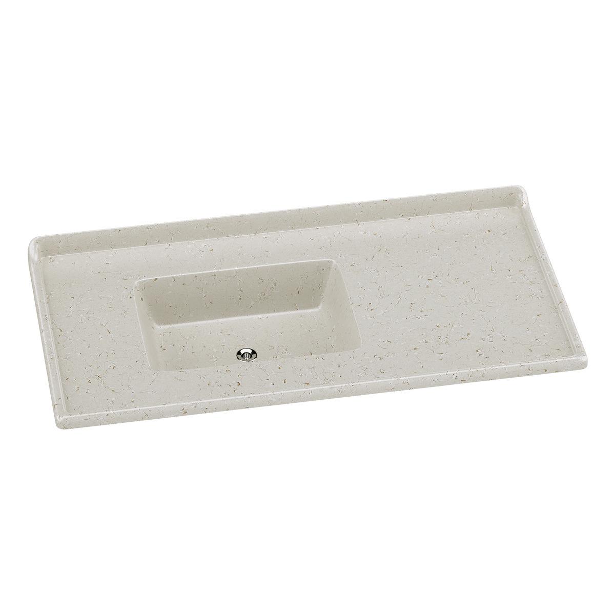 Pia De Cozinha Mármore Sintético 100x53cm Multimóveis Cr20478 Travertino