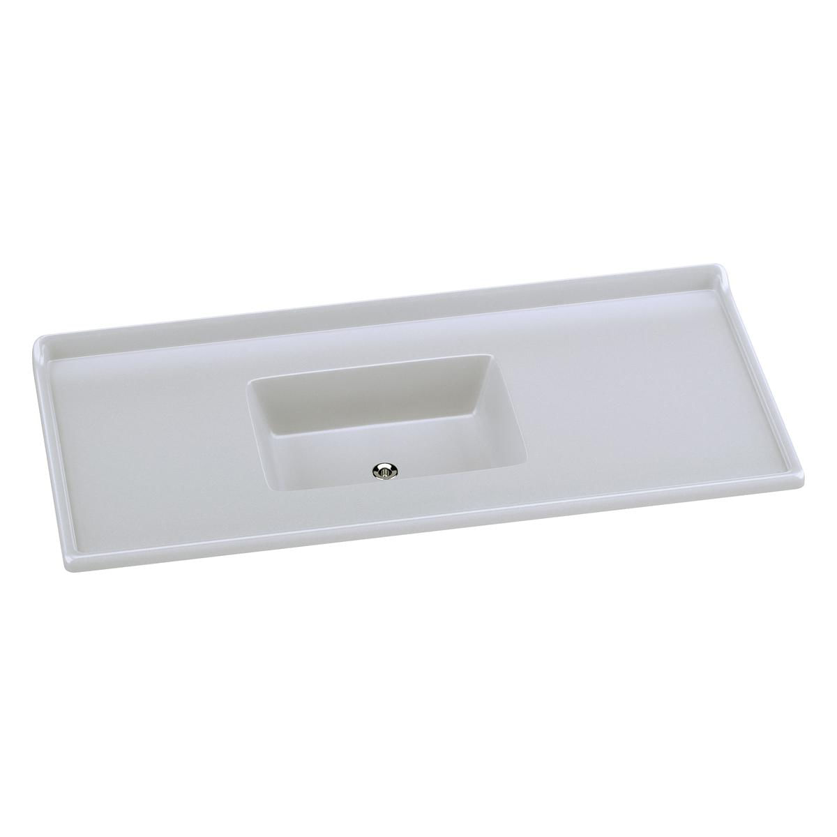 Pia De Cozinha Mármore Sintético 120x55cm Multimóveis Cr20479 Gelo