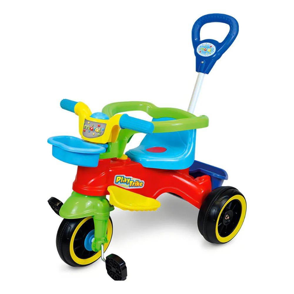 Triciclo Infantil Play Trike Maral Passeio E Pedal Colorido 3112