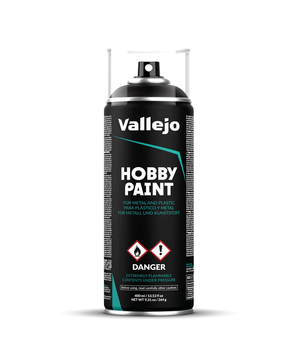 Spray Primer Vallejo Premium Preto 400ml