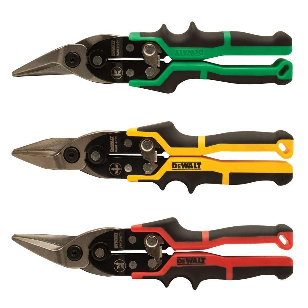 Aviation Snips Dewalt Dwht14676 3 Pk 2,75 Polegadas De Aço Forjado