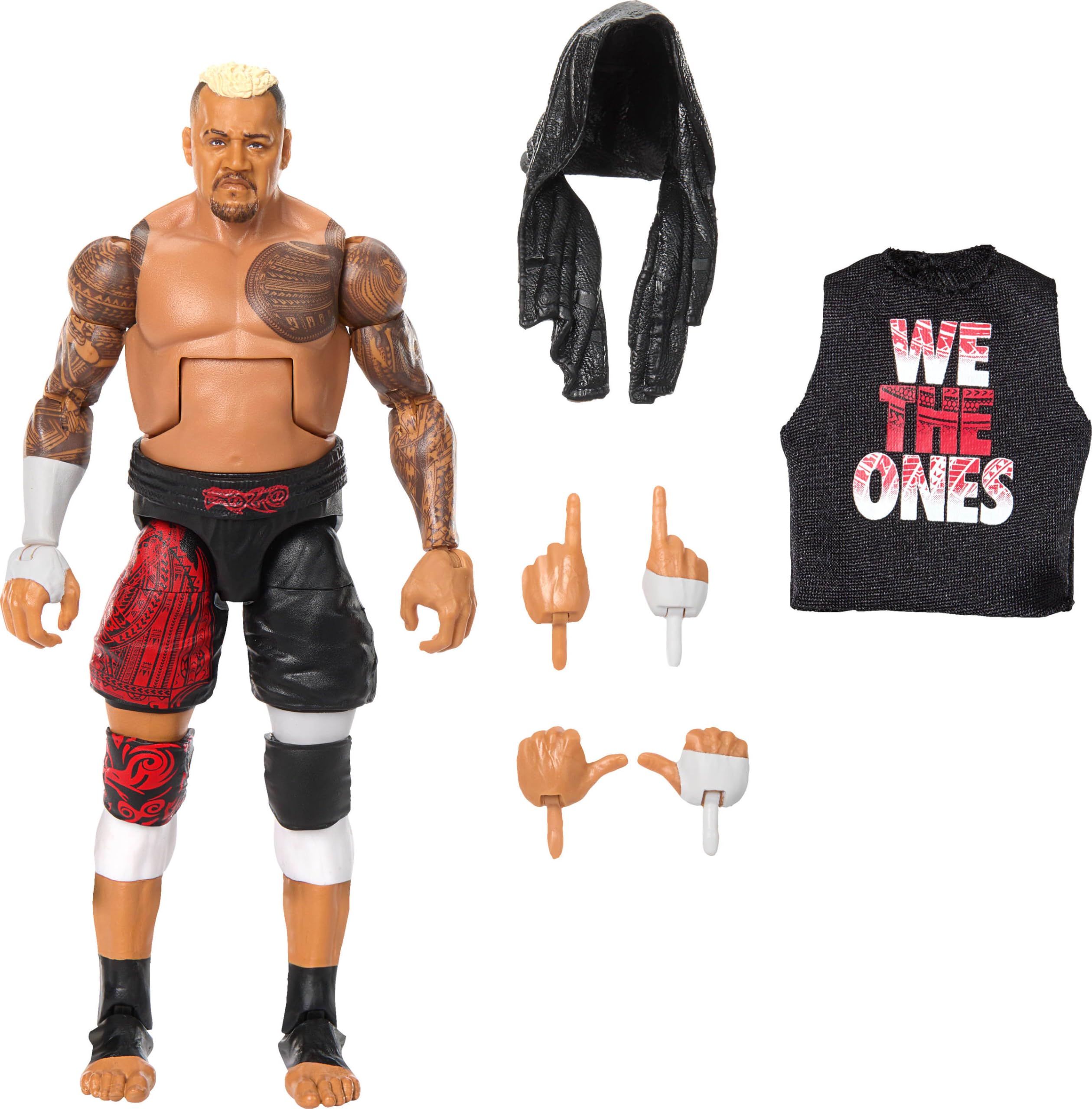 Boneco De Ação Mattel Wwe Top Picks Elite Solo Sikoa De 6 Polegadas
