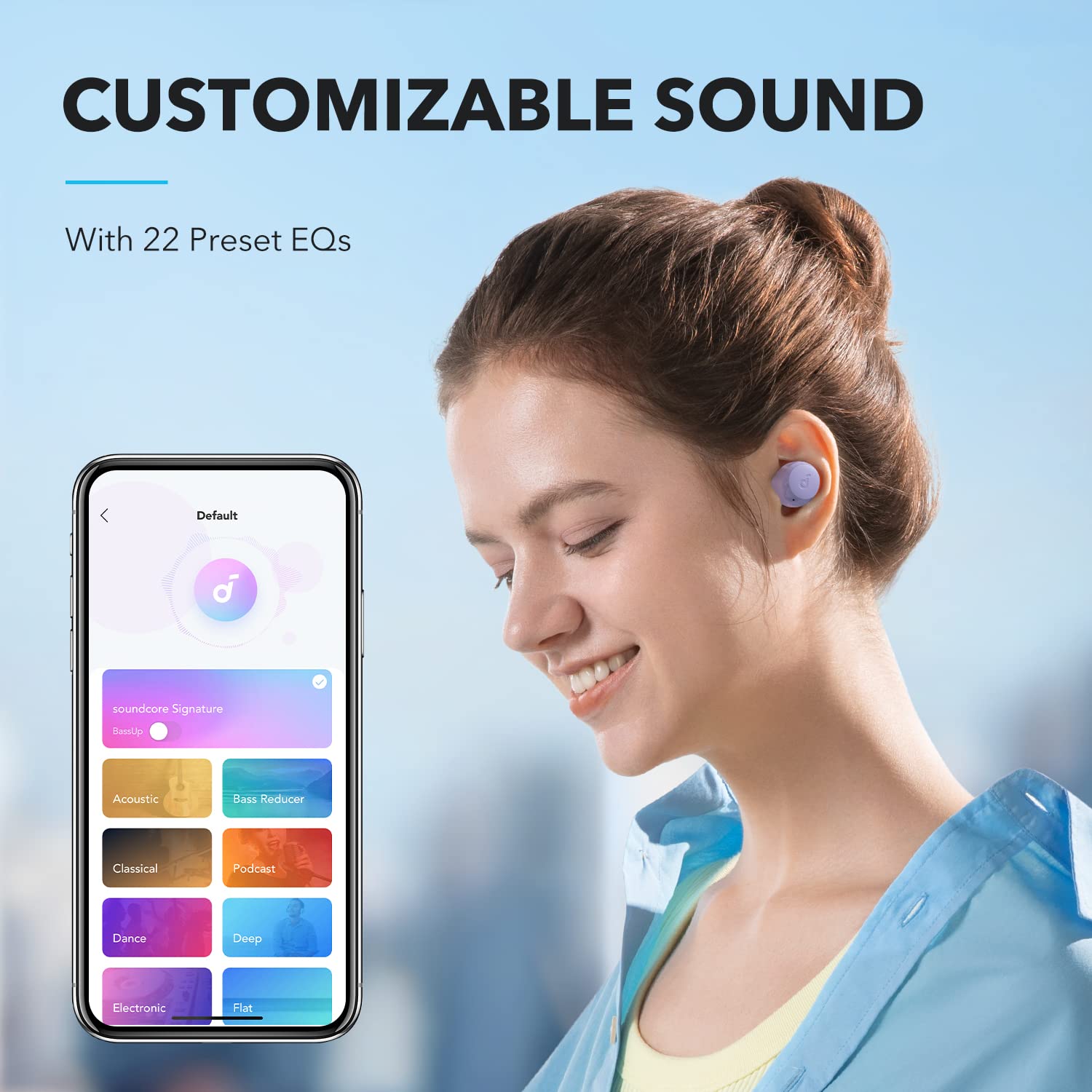 Fones De Ouvido Sem Fio True Soundcore A20i Bluetooth 5.3 Roxos