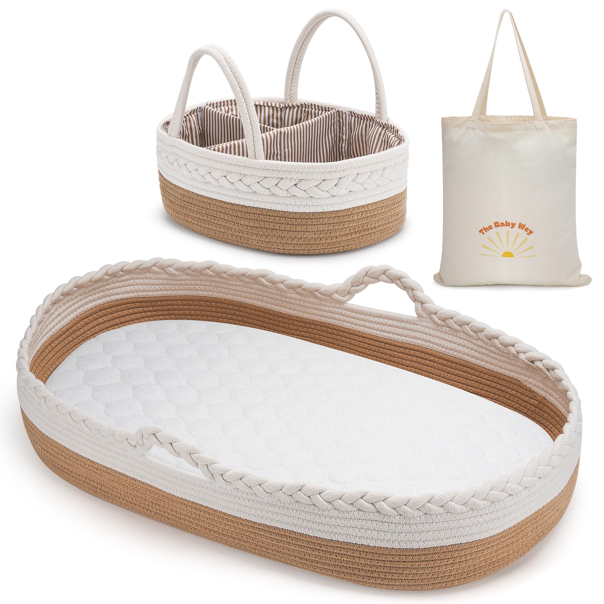 Cesto De Troca De Bebê The Baby Wey Moses Baskets Com Acessórios