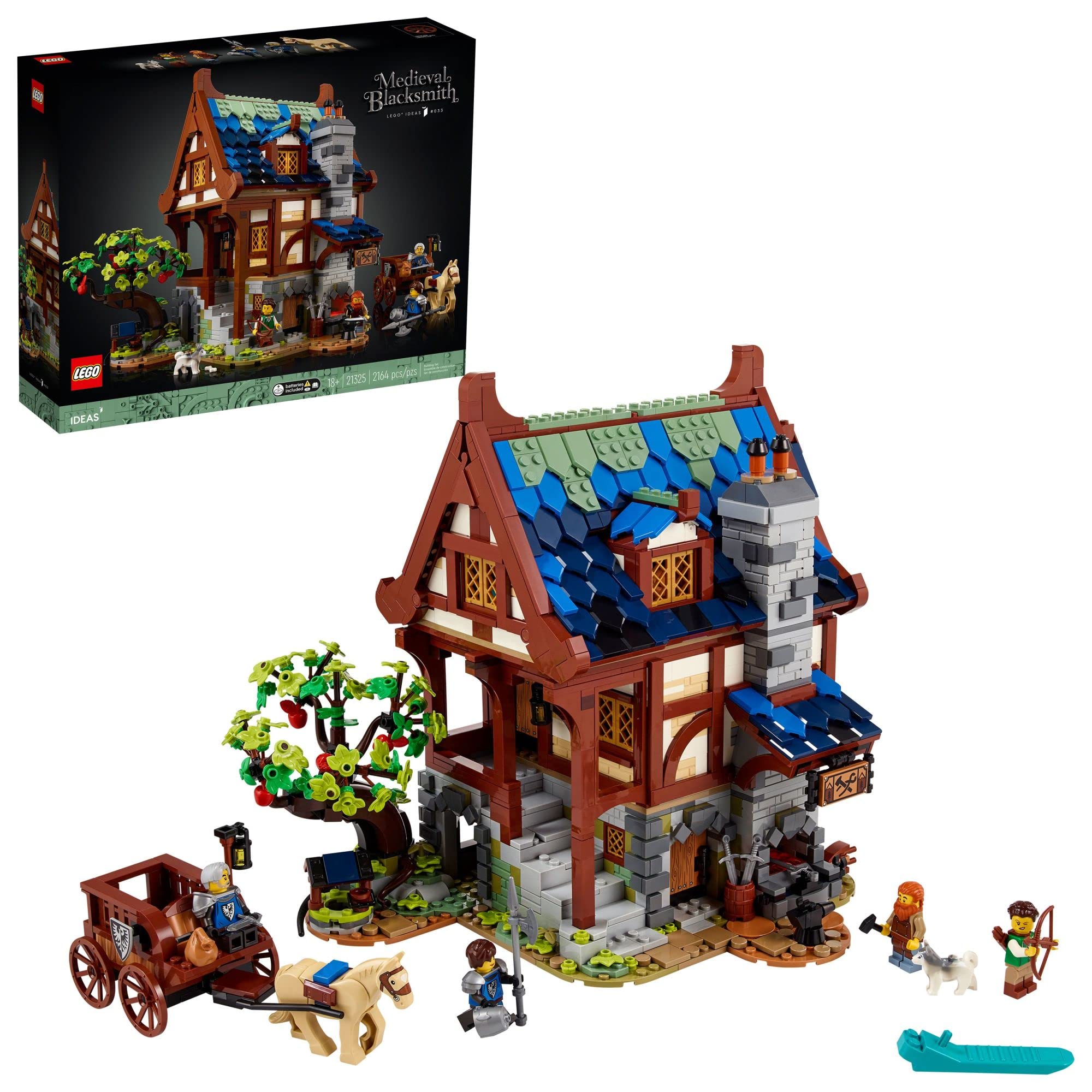 Conjunto De Construção Lego Ideas Medieval Blacksmith 21325 2164 Unidades