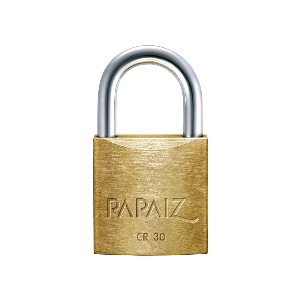 Cadeados Papaiz 30mm Kit 2 Peças Mesmo Segredo - 4 Chaves