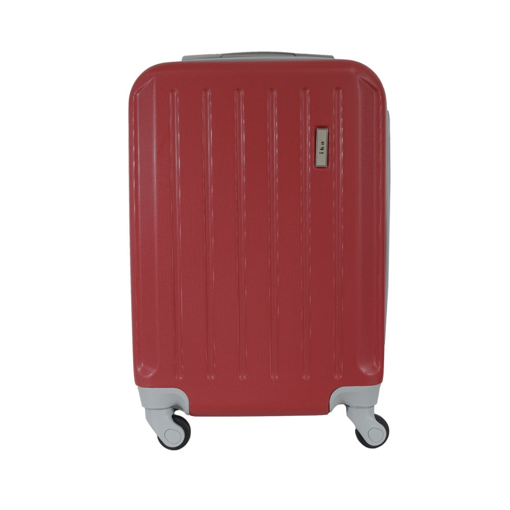 Reembalado: Mala De Viagem Media Em Abs Ika Scorpion Cadeado Integrado Tam M Vermelha