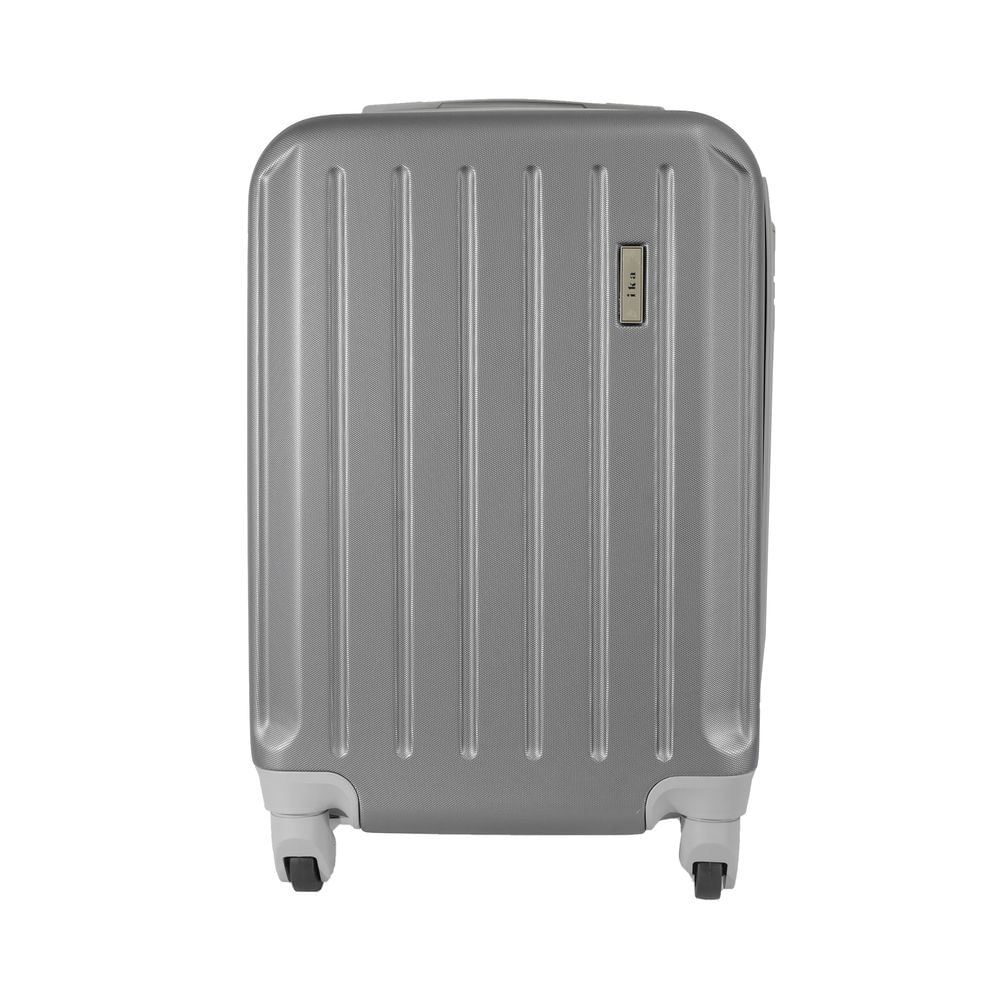 Reembalado: Mala De Bordo Abs Para Viagem Ika Scorpion Cadeado Embutido Rodas Giro 360 Cinza