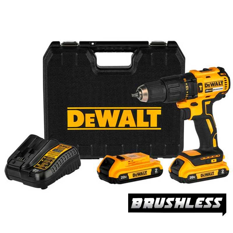 Furadeira Parafusadeira de Impacto 20V 1/2 POL Brushless BIVOLT 2 Baterias DCD7781D2-BR DEWALT