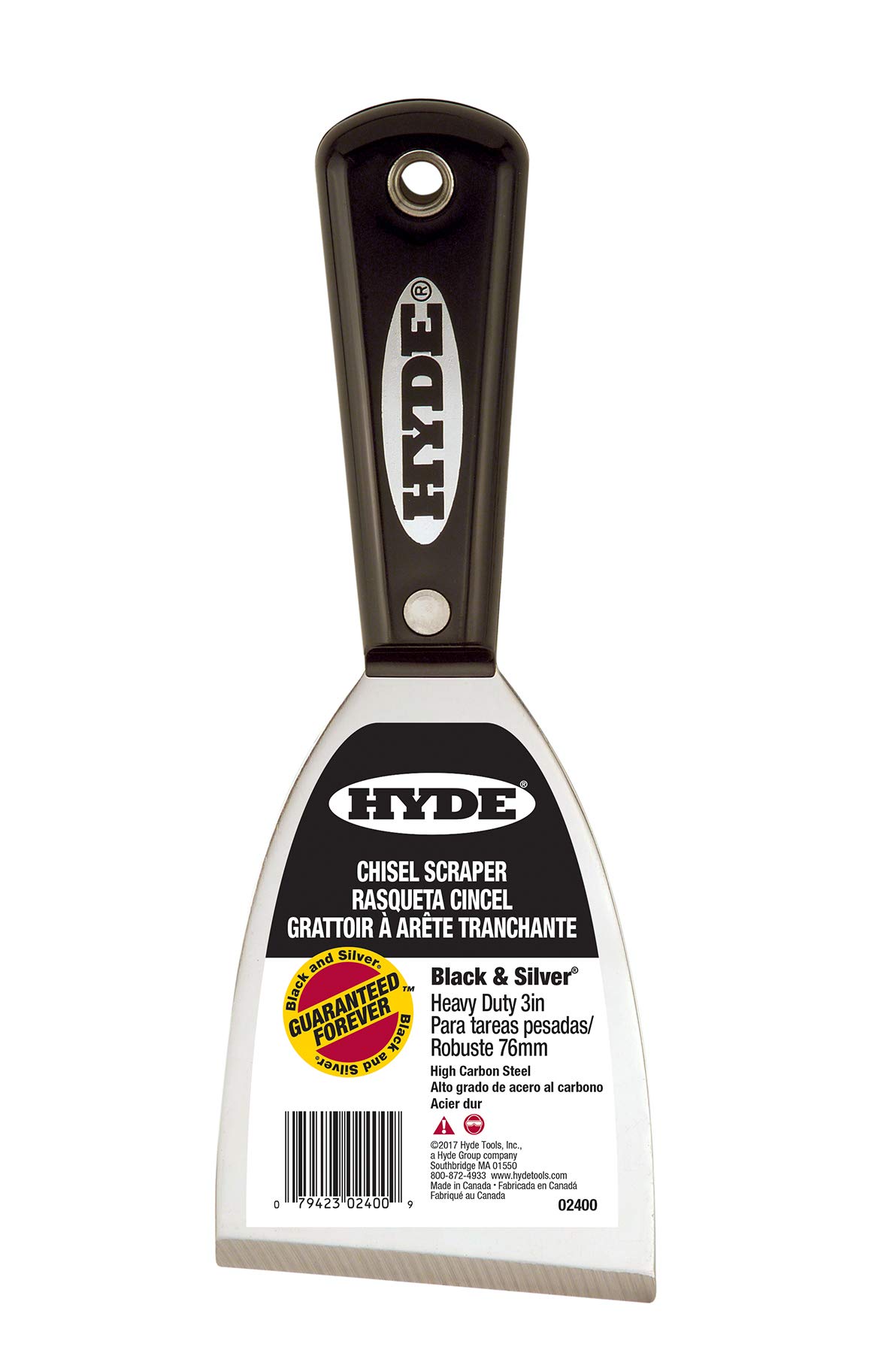Raspador De Cinzel Hyde 02400 Stiff 7,6 Cm 3 Polegadas