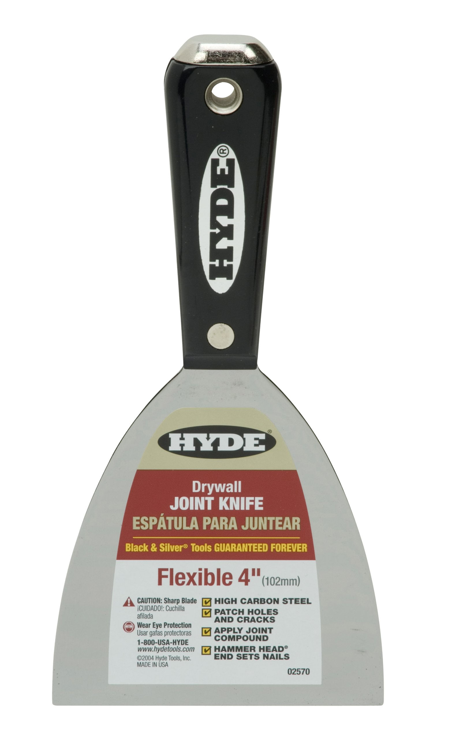 Palette Putty Knife Hyde 02570, Lâmina Flexível De 10 Cm