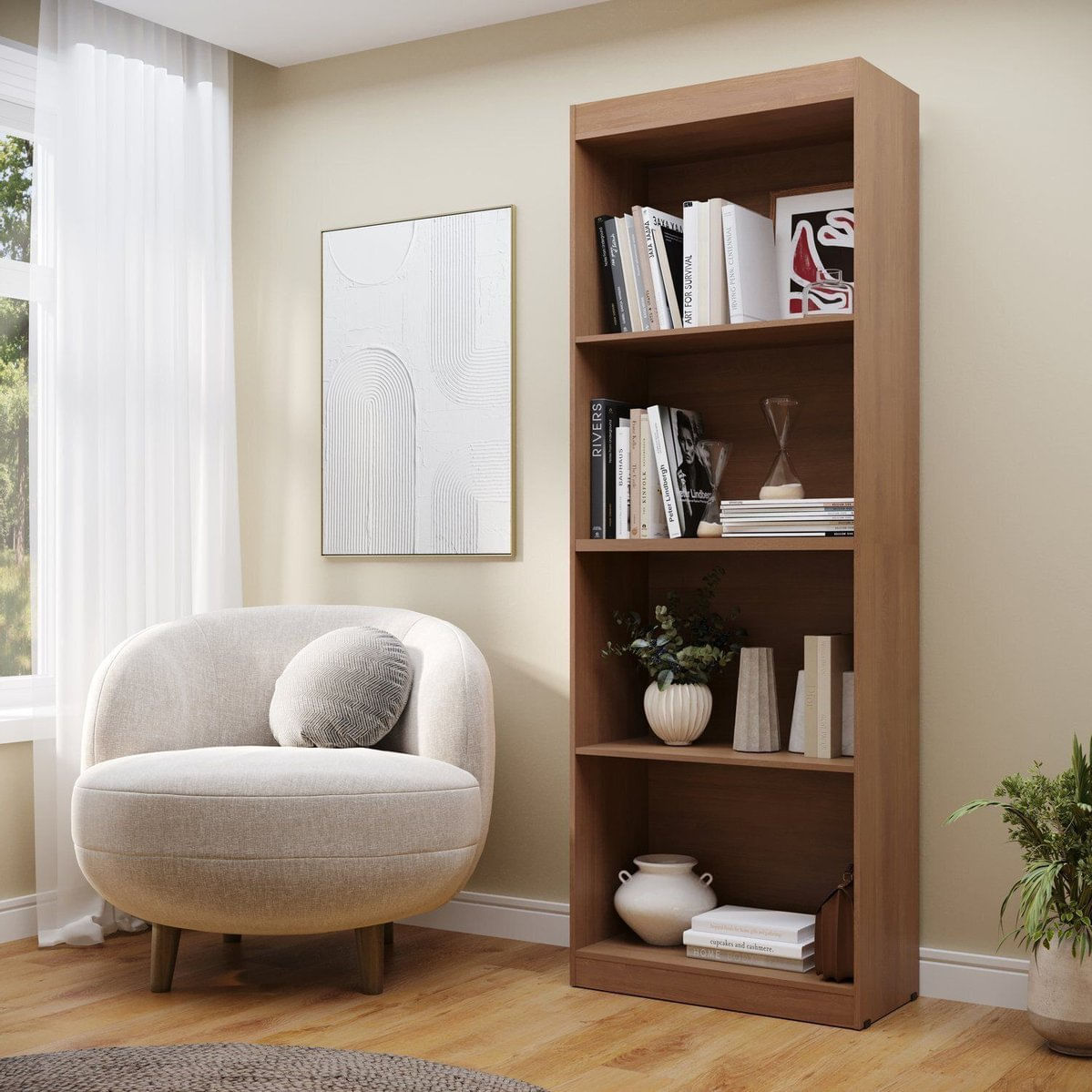 Livreiro Flex - Armário Multiuso - Nature Nature