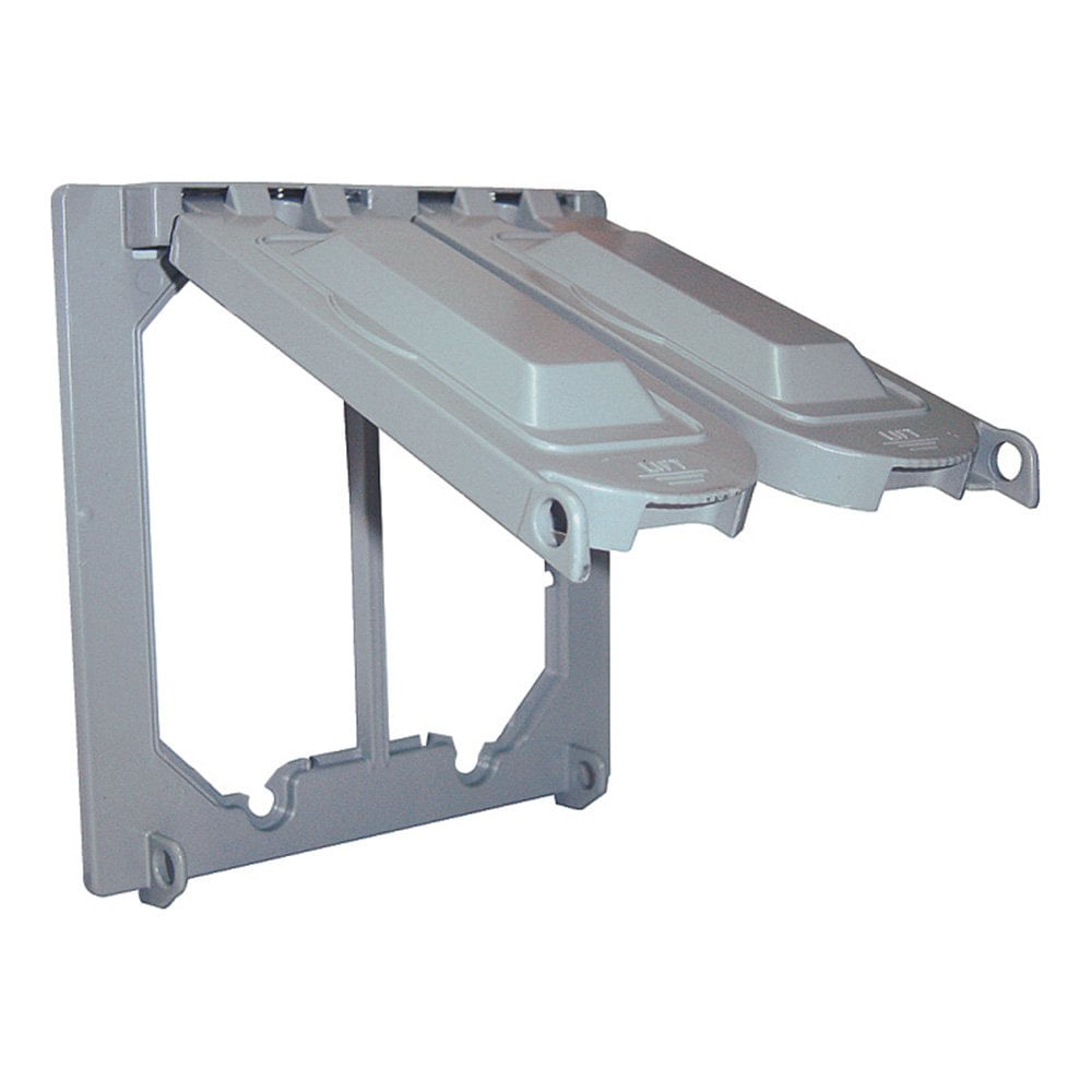 Sigma Electric 14945 Cubierta Multiuso Para 2 Gang Grís