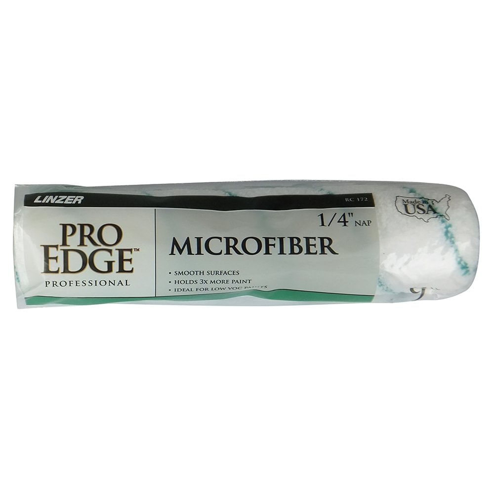 Cubierta De Rodillo De Microfibra Linzer Lz-035 Con Pelo De 1/4" Blanco