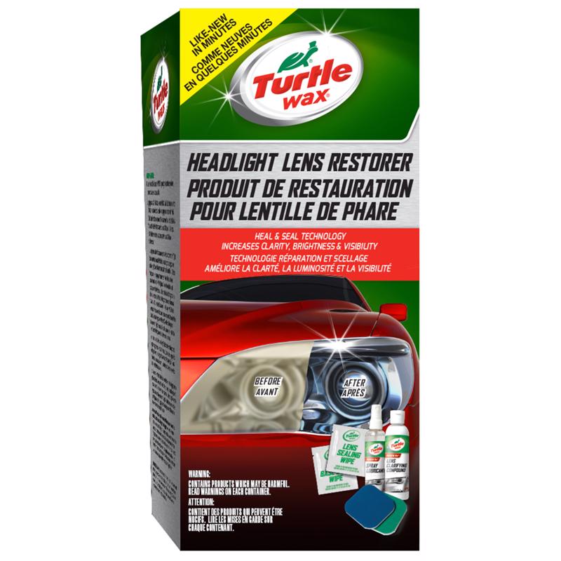 Kit Restaurador De Faróis Turtle Wax Vidro/metal/plástico