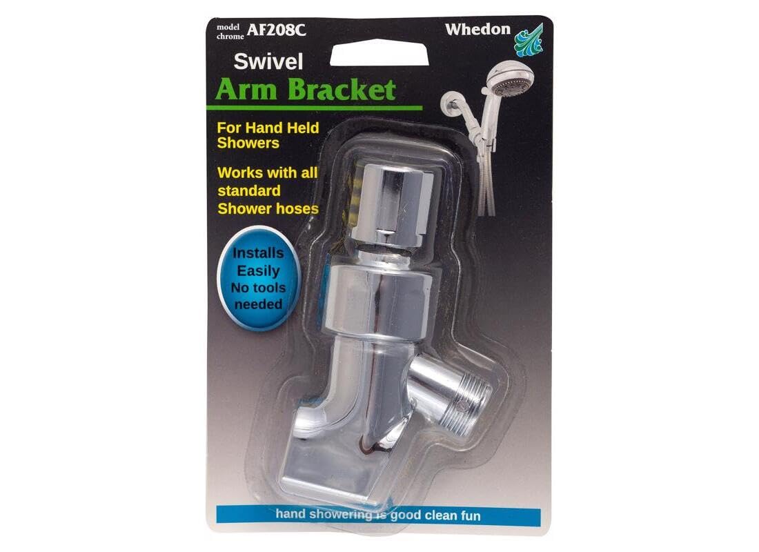Brazo De Ducha Whedon Af208c Cromado 1/2" De Plástico
