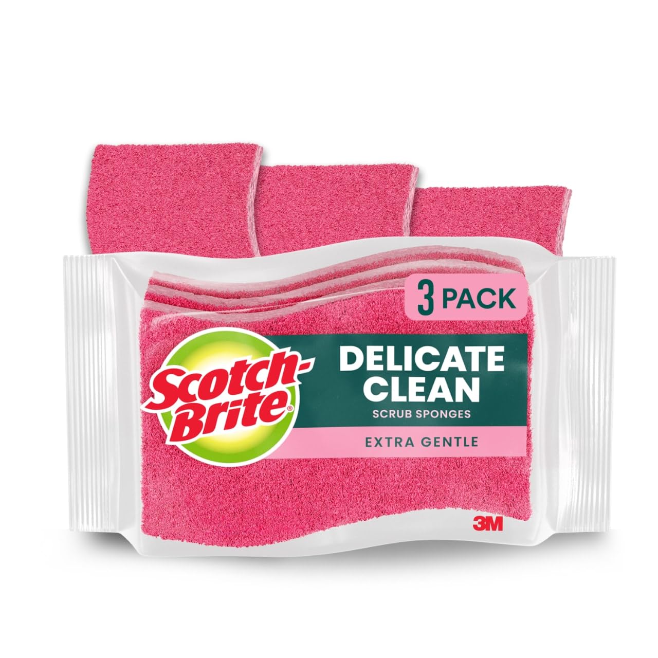 Esponja Utilitária Scotch-brite Delicate Clean, Pacote Com 3