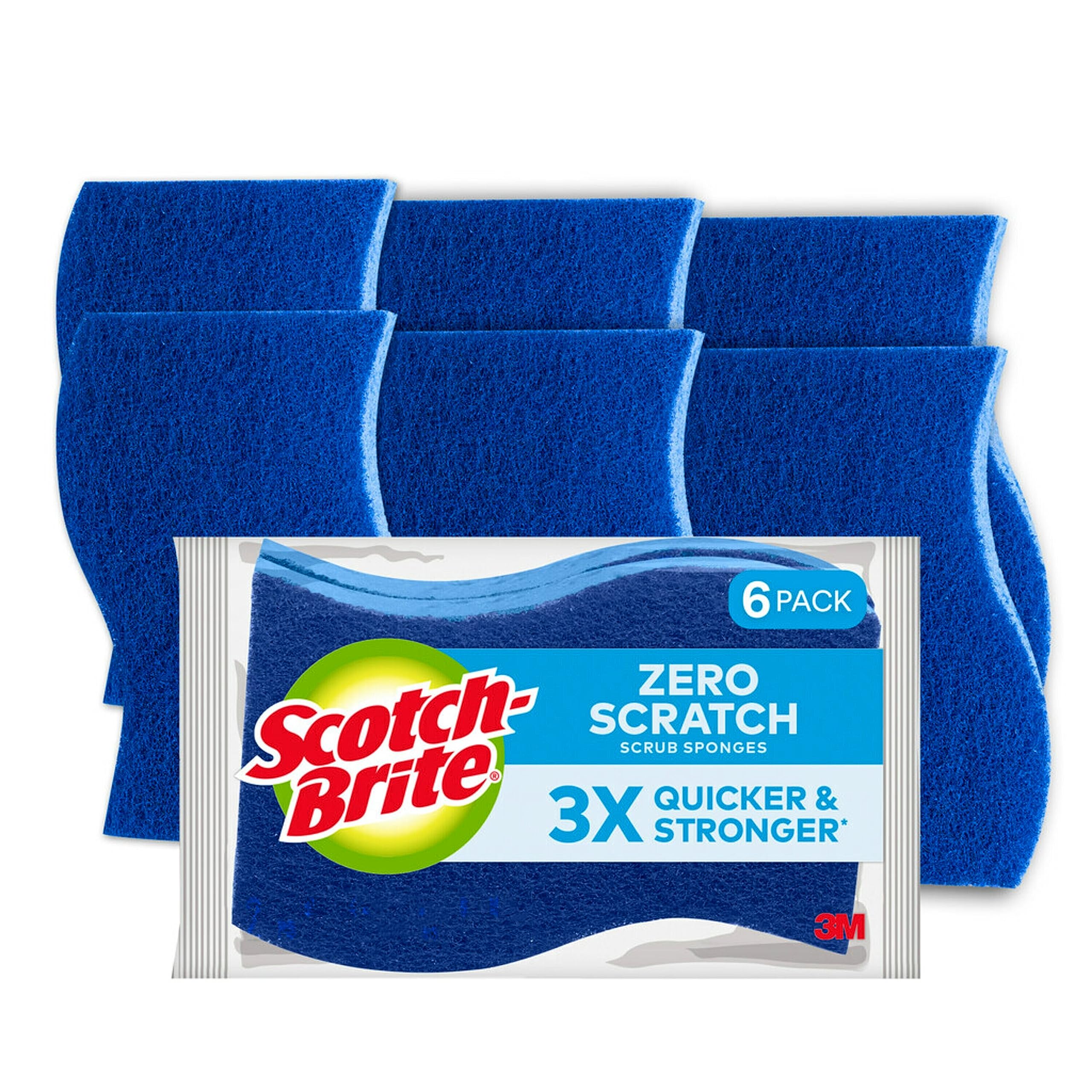Esponja Utilitária Scotch-brite, Esponja Esfoliante Multiuso, Pacote Com 6