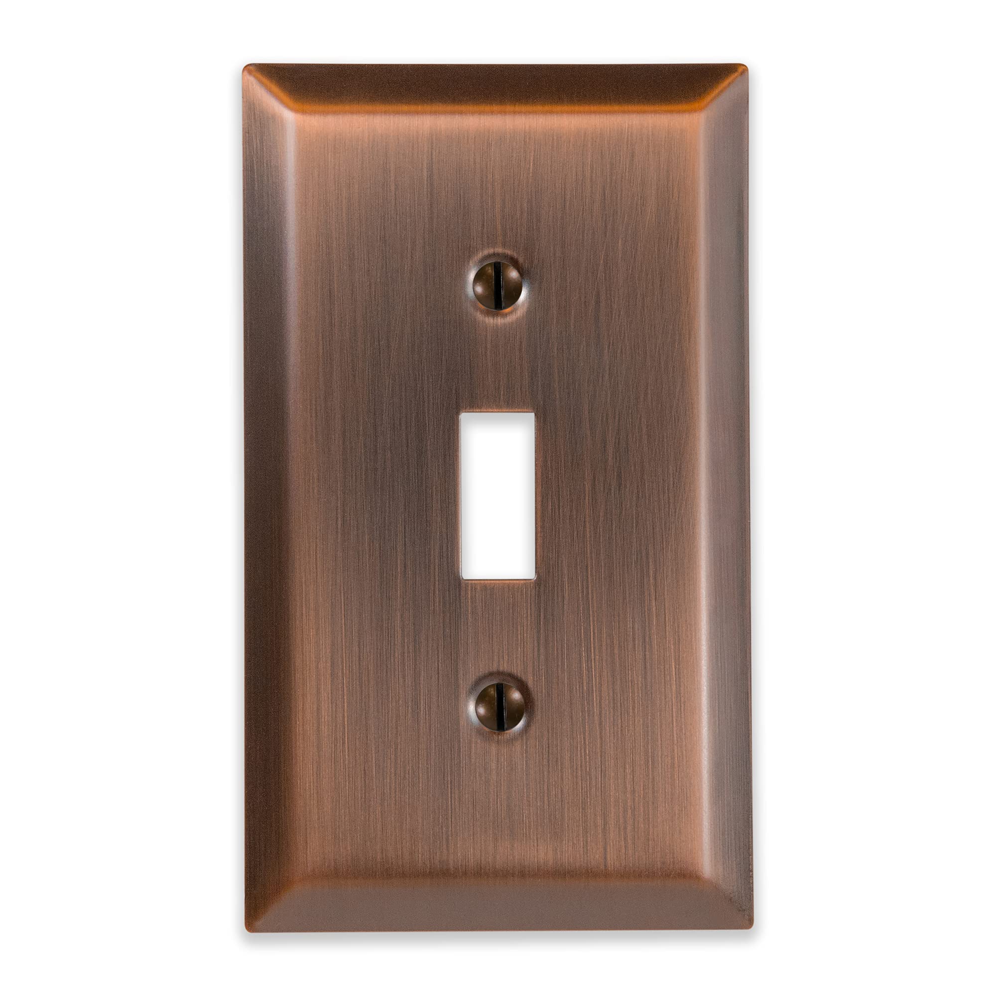 Placa De Parede Amerelle Century Single Toggle Steel Antique Copper