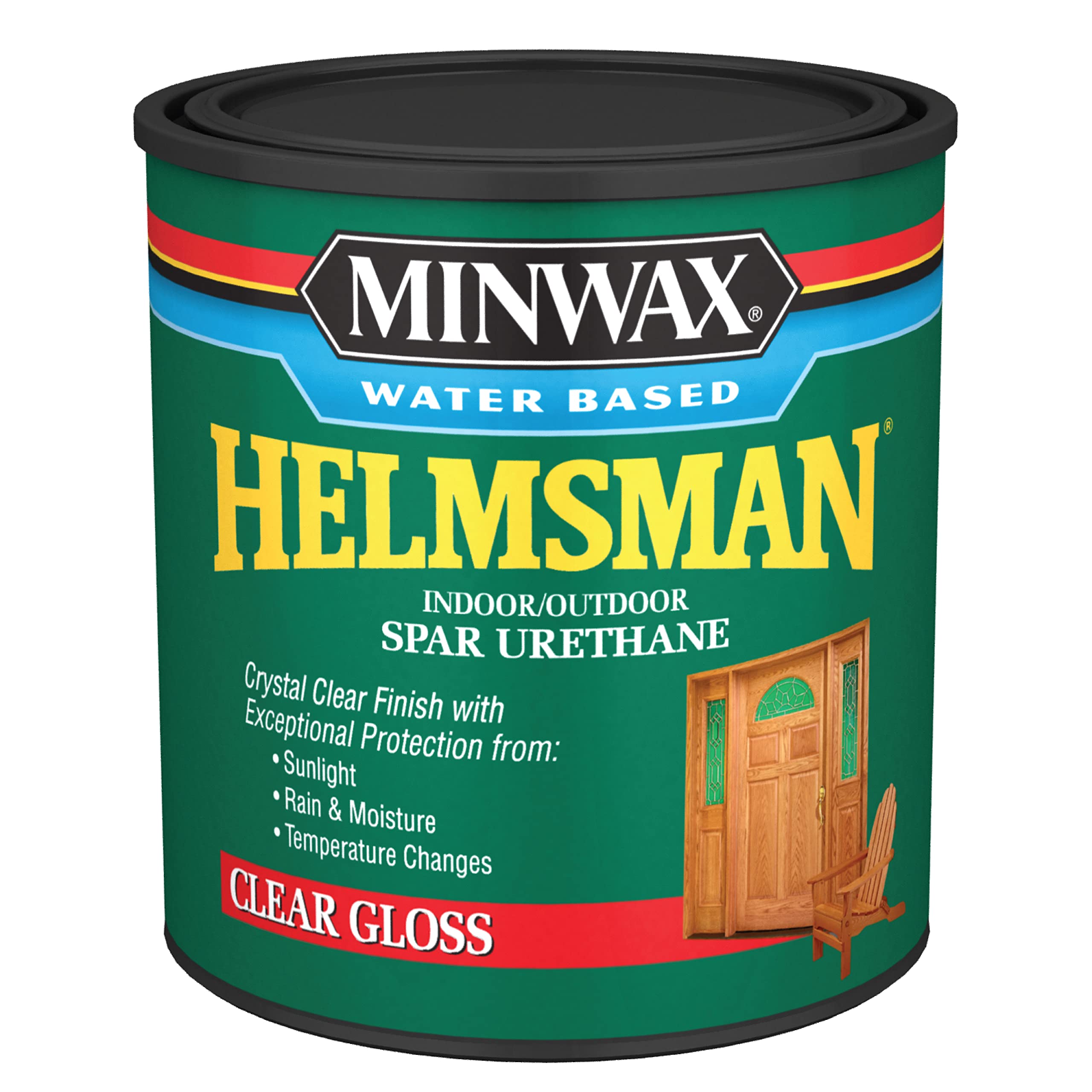 Acabamento Em Madeira Minwax Helmsman Water Based Spar Urethane Quart