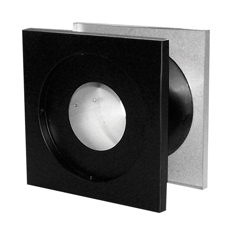 Wall Thimble Duravent De 4 Polegadas Em Aço Galvanizado Preto (pacote Com 2)