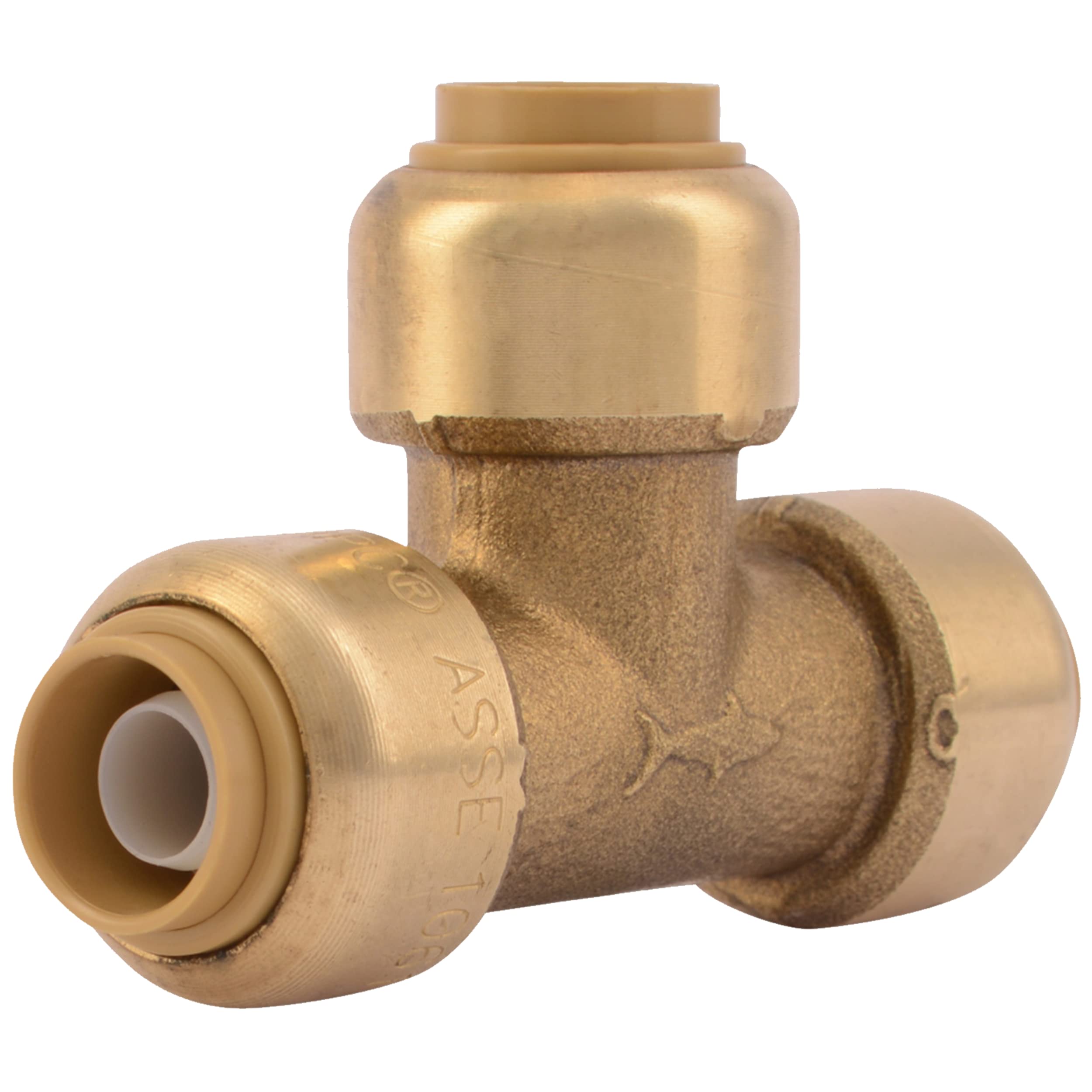 Camiseta Push-to-connect De Latão Sharkbite, 3/8 Polegadas