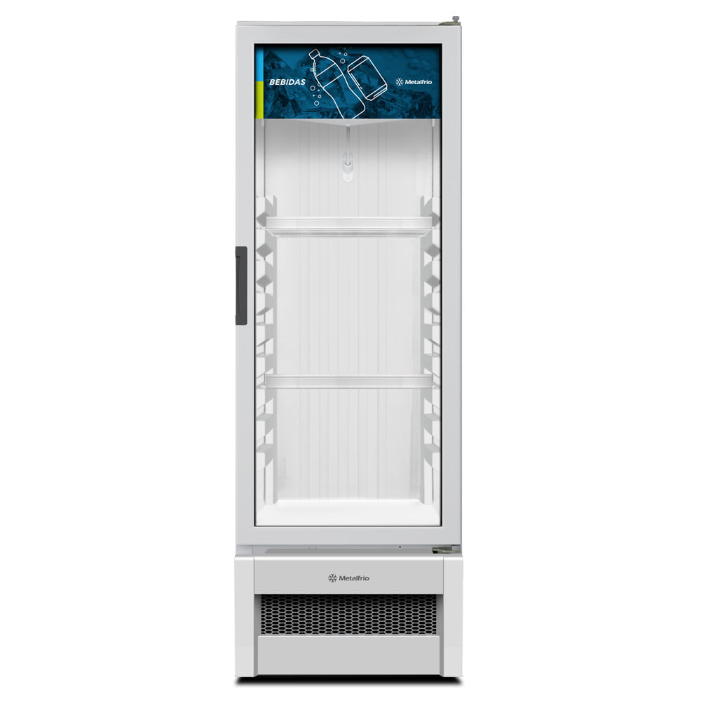 Expositor Vertical Porta de Vidro 276 Litros Metalfrio VB25R Branco 220V