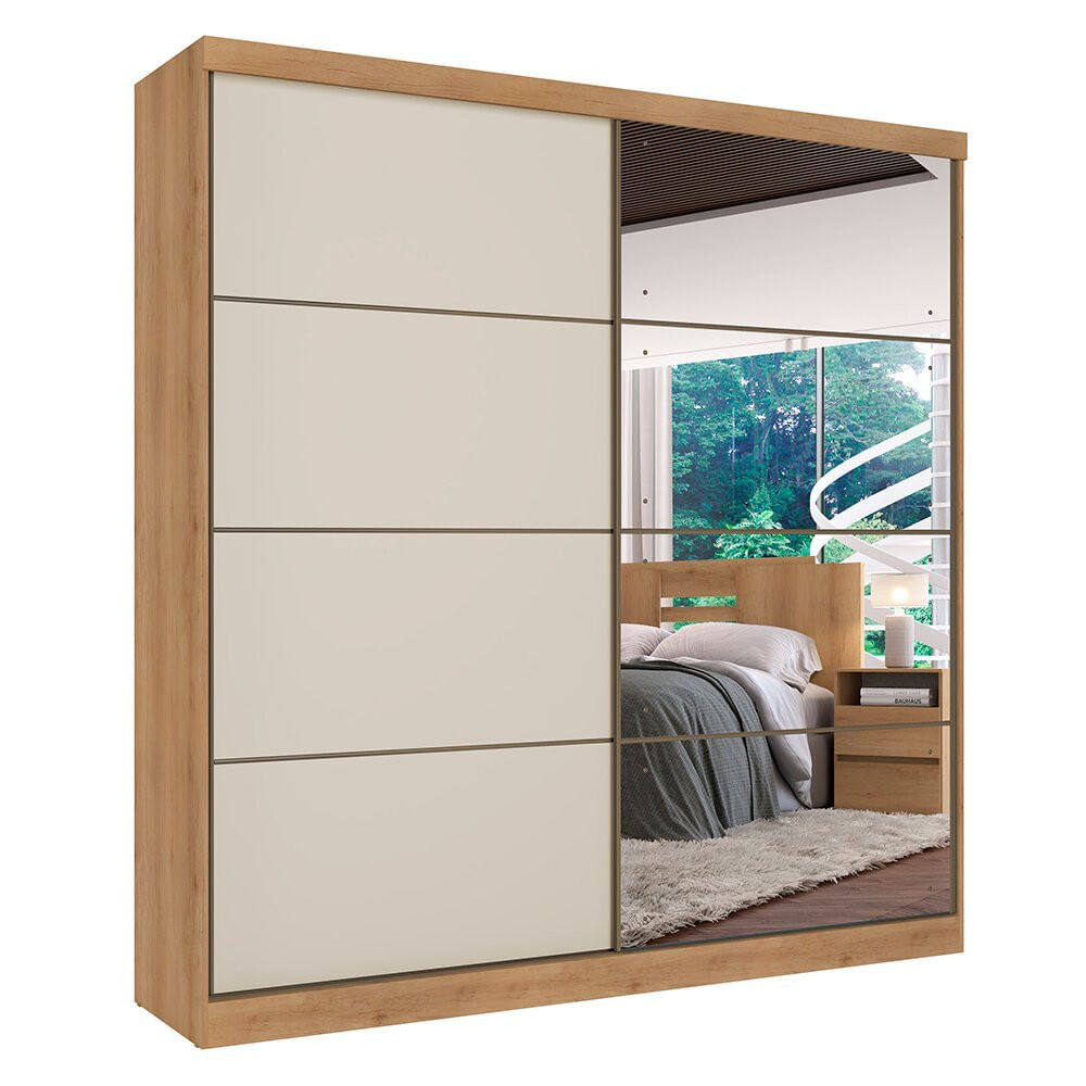 Guarda-roupa Málaga 2 Portas De Correr 100 Mdf Thb