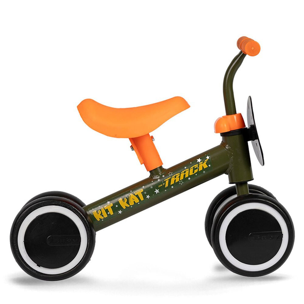 Bicicleta De Equilíbrio Tk3 Kit Kat Verde 4 Rodas Track E Bike