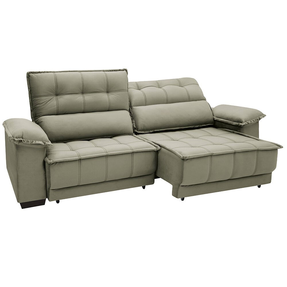 Sofá Reclinável E Retrátil 2,54 M Linoforte Terraza