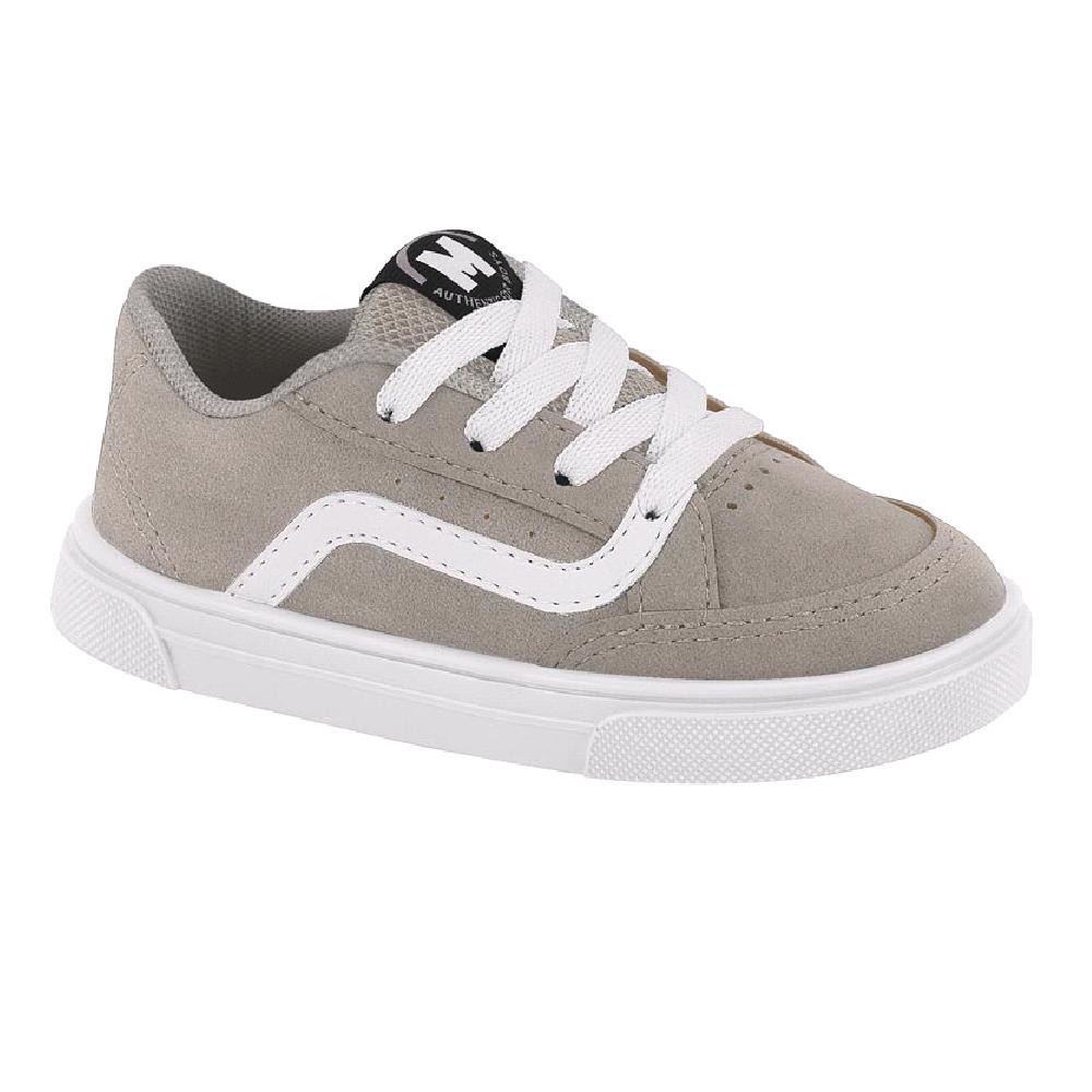 Tenis Molekinho Camurca Ref 2133.188.30302 Cinza/cinza/branco 022