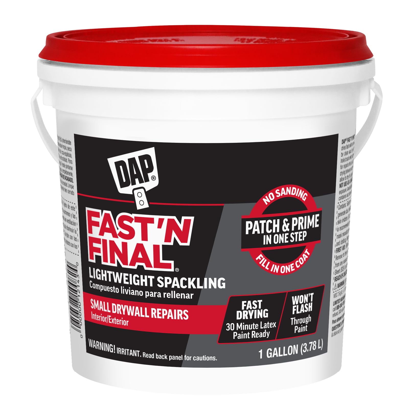 Spackling Dap Fast'n Final 1l Branco Leve