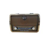 Rádio Retro Am Fm Sw Bluetoooth Recarregavel Usb Mp3 1909Bt