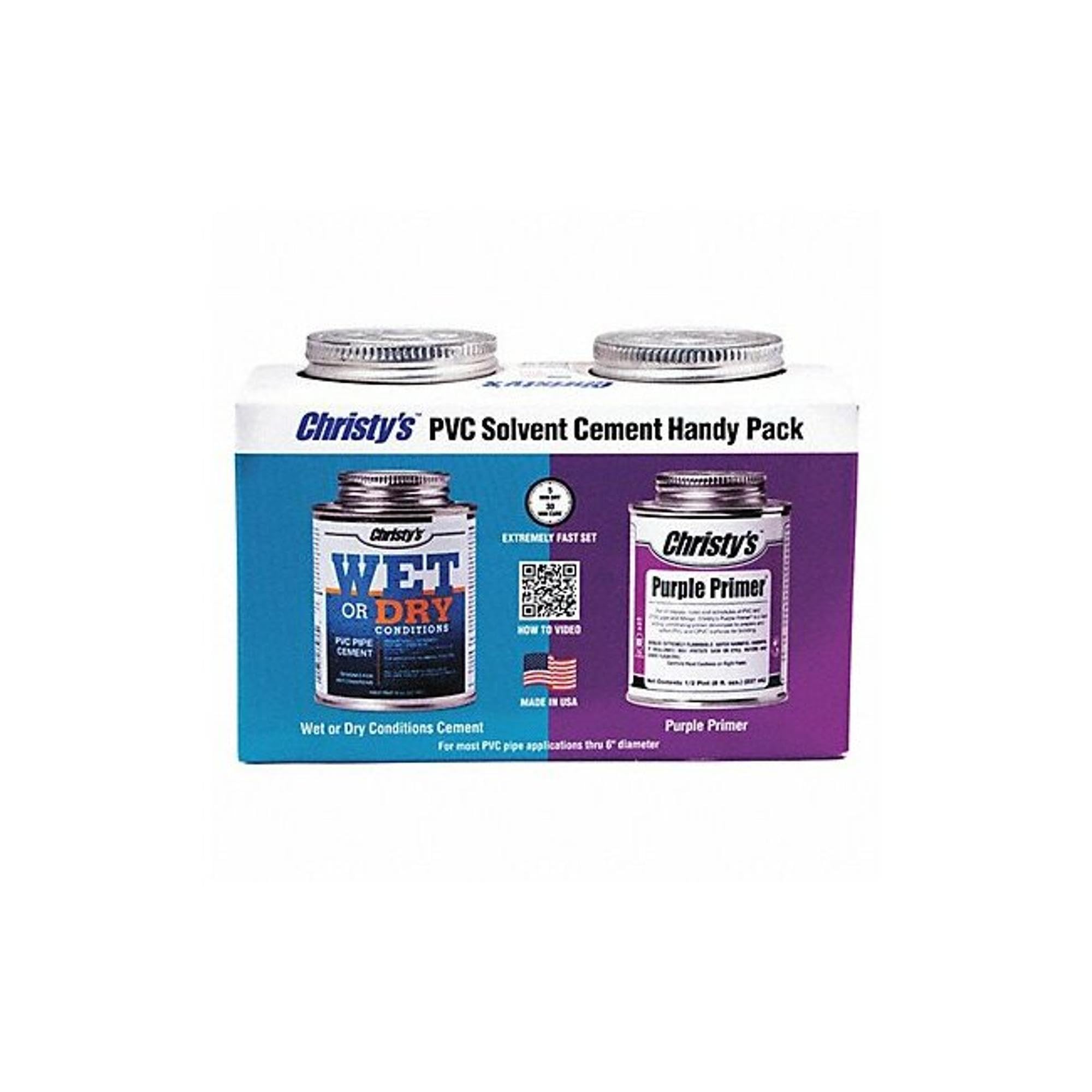 Cimento De Pvc E Primer Roxo Christy's Handy Pack 240 Ml